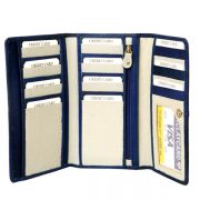 zunash leather blue cardholder