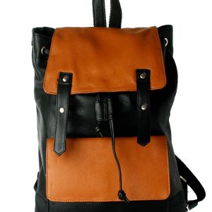 Zunash leather double colour backpack