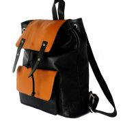 zunash leather backpack black brown