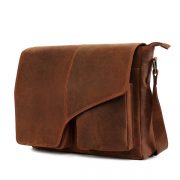 Zunash Tommy Leather Ta Messenger Bag