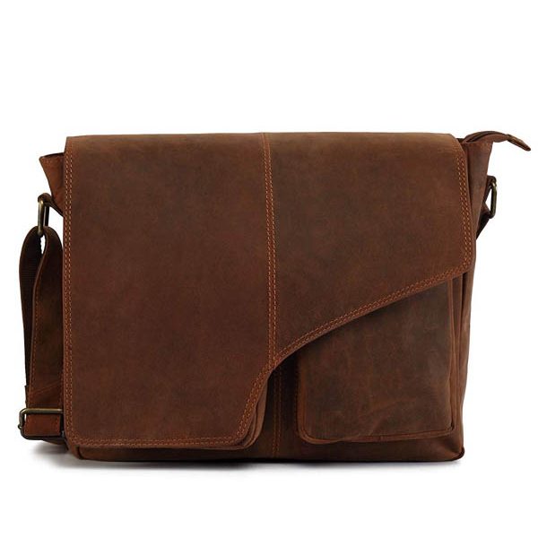 Zunash Tommy Leather Ta Messenger Bag
