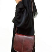 Zunash leather Airhostess Bag Marron