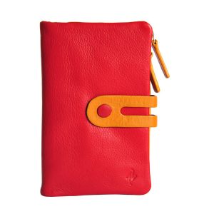 Zunash Esmee Leather Clutch