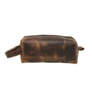 Zunash Leather Toiletry Bag