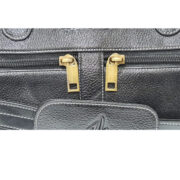 ZunashEsteemstud Leather Office Bag -Black