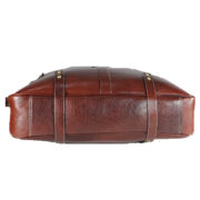 zunash leather estemstud office bag brown