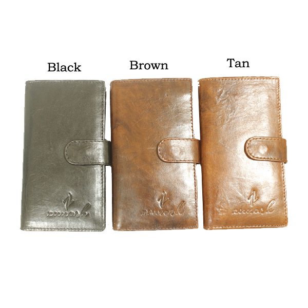 Zunash Leather creditcard holder button